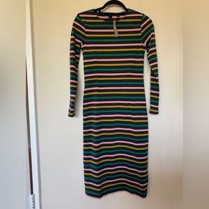 J. Crew Striped Midi